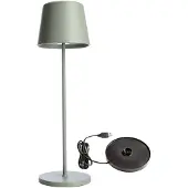 Deko-light 620195 Canis LED-accutafellamp 3.5 W Warmwit Grijs-groen