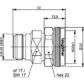 Telegärtner 100024190 100024190 N-adapter - 1 stuk(s)