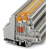 Phoenix Contact 3101087 Doorgangsserieklem 6.2 mm Schroeven Grijs 50 stuk(s) Piece