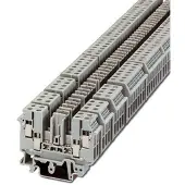 Phoenix Contact 2777056 Doorgangsklem 27 mm Schroefklem, Stekker Grijs 10 stuk(s) Piece