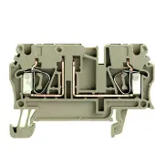 Weidmuller 1831130000 Testscheidingsserieklem Spanveer Donkerbeige 100 stuk(s)