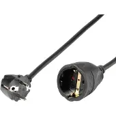 Vivanco Schuko-verlengsnoer M-v 10 M Zwart Verlengkabel