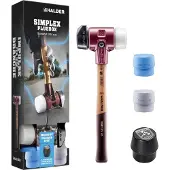 HALDER SIMPLEX-Plusbox Starterkit 3027s026 Kunststof hamer Middelhard 2600 g 160 mm 1 stuk(s)