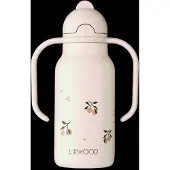 Liewood Thermoskan 'Kimmie 250 ml' crème / lichtgrijs / spar / donkeroranje