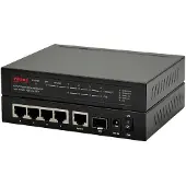Roline Gigabit Ethernet Switch 6 poorten (5x 10/100/1000 + 1x SFP, 4x PoE+)