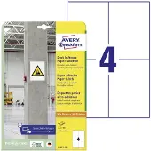 Avery-Zweckform L7876-20 ( 105 x 148 mm, Wit, 80 stuk(s), Permanent hechtend, Sterk hechtend