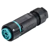 Wieland Electric 46.051.4553.6 Ronde connector Koppeling, recht Totaal aantal polen: 4 + PE Serie (ronde connectoren): RST MINI 1 stuk(s)