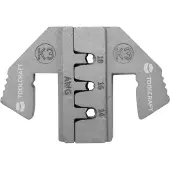 Toolcraft PLE-0K3 Krimp-onderdelen Geschikt voor connector: DUITS Krimpbereik AWG: 14 tot 18 AWG Geschikt voor merk: PZ-500