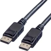 Value DisplayPort kabel - versie 1.2 (4K 60Hz) - halogeenvrij (LSZH) en UL gecertificeerd / zwart - 2 meter
