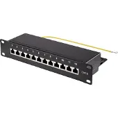 Renkforce netwerkpatchpaneel, 254 mm (10) CAT 6, 1 HE, volledig belegd