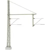 Viessmann Modelltechnik 4160 H0 Bovenleidingmast met arm Universeel 1 stuk(s)