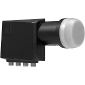 Inverto IDLT-QDL412-ULTRA-OPN Quad LNB Aantal gebruikers: 4 Feed-opname: 40 mm met switch Zwart
