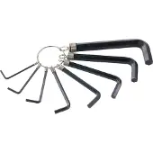Kwb Inbussleutel 2 mm, 2.5 mm, 3 mm, 4 mm, 5 mm, 6 mm, 8 mm, 10 mm 8-delig