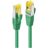 Lindy 47650 RJ45 USB-kabel CAT 6A S/FTP 5.00 m Groen Halogeenvrij 1 stuk(s)