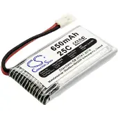 123accu Cheerson H107C-A24 accu (650 mAh, huismerk)