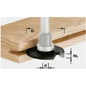 Festool 491059 Groeffrees Hardmetaal Schijf 16 mm Lengte 4 mm Afmeting, Ø 40 mm Werklengte 4 mm Schachtdiameter 6 mm