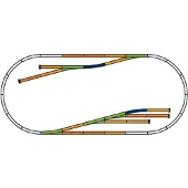 Piko h0 H0 Piko A-rails 55330 Uitbreidingsset Set D 205 cm 1 set(s)