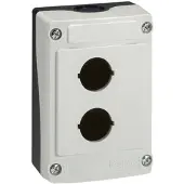 Baco LBX0200 224202 Lege behuizing 2 inbouwplaatsen (l x b x h) 107 x 74 x 47.9 mm Grijs, Zwart 1 stuk(s)