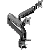 Roline LCD dubbele arm, tafelmontage, gasveer, elk 5 draaipunten, max. 15 kg