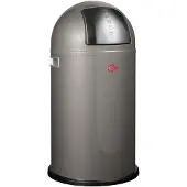 Wesco Pushboy Prullenbak | 50 Liter | Metaal - Grafiet | Vuilnisbak - Made in Germany