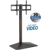 My Wall TV-vloerstandaard | tot 75 inch | kantelbaar | zwart/walnoot