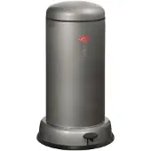 Wesco Baseboy Prullenbak met Soft Close | 20 Liter | Metaal - Grafiet | Pedaalemmer
