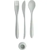 Koziol Bestekset Tulip 22,5 Cm Thermoplast Grijs 4-delig