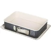 Zenker Rechthoekige springvorm 28 x 18 cm crème zwart Smart Pastry