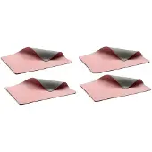 Bitz Placemat Grey Light pink (4-delig)-46 x 33 cm