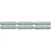 Bitz Kusintha Serveerschaal 14x38 Cm Groen - Schalen Glas Green - 30684