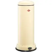 Wesco Big Baseboy Prullenbak met Soft Close | 30 Liter | Metaal - Amandel | Pedaalemmer