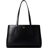 Calvin Klein Shopper 'Monogram Logo Business Tote' zwart
