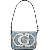 GUESS Schoudertas 'Ruby' beige / blauw denim