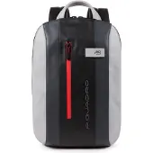 Piquadro Urban Dagrugzak Leder 39 cm Laptopvak grijs