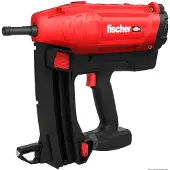 Fischer Gasgestuurde boormachine/schroefmachine FGC 100, geschikt voor beton en staal (rood/zwart, 2x lithium-ion batterijen van 2,5Ah, in een XL-koffer)