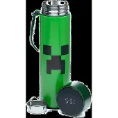 Puckator Minecraft Creeper RVS Warm & Koud Thermosfles - 450ml Digitale Thermometer
