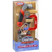 Little Tikes Creative Construction Hammer And Nail Kit Bruin Kinderen