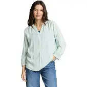 Tom Tailor Blouse mintgroen / wit