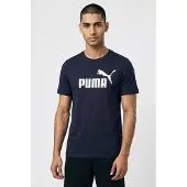 Puma Functioneel shirt 'ESS No. 1' nachtblauw / wit