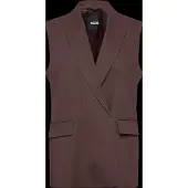 BOSS Relaxed-fit gilet van een linnenmix Maat 44