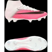 Nike Mercurial Superfly 11 Academy Gras / Kunstgras Voetbalschoenen (MG) Felroze Wit Zwart