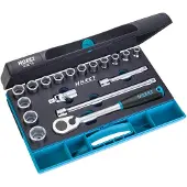 Hazet 932/18 Dopsleutelset Metrisch 1/2 (12,5 mm) 18-delig