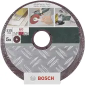 Bosch Fiberschijvenset Ø180 mm | Bm | Ongeperf | Span | 12-delig - 2609256255