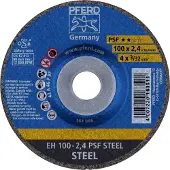 PFERD TOOLS EH 100-2,4 PSF STEEL/16,0 61739116 Doorslijpschijf gebogen 100 mm 25 stuk(s) Staal