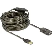 DeLOCK actieve USB naar USB verlengkabel - USB2.0 - tot 0,5A - 20 meter