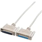 Roline RS232 kabel D25 M/F, 9 m