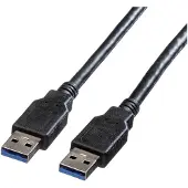 Roline USB naar USB kabel - USB3.0 - UL gecertificeerd - tot 2A / zwart - 3 meter