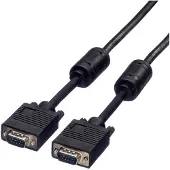 Roline SVGA kabel HD15 M/M met ferrietkern, 6 m