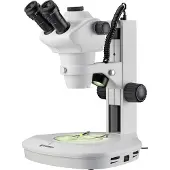 Bresser 5806200 Science ETD-201 Trino Zoom Stereomicroscoop Trinoculair 50 x Opvallend licht, Doorvallend licht