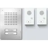 Siedle&Söhne SIEDLE & SÖHNE Audio-set SET CLAB 850-2 E/W, Siedle Classic, roestvrij staal/wit